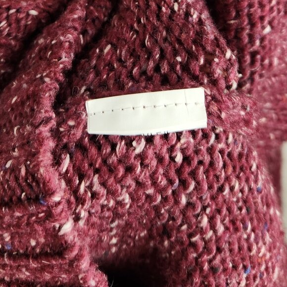 Prana Ibid Chunky Knit Wool Silk Blend Mockneck Tunic Sweater sz M - Picture 13 of 13